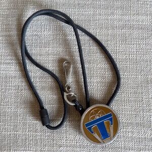 Rare 2015 Disney Cast Member Exclusive Bolo Tomorrowland Logo Pin Lanyard Movie